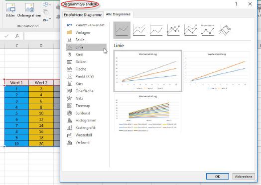 Diagramme Mit Excel Erstellen